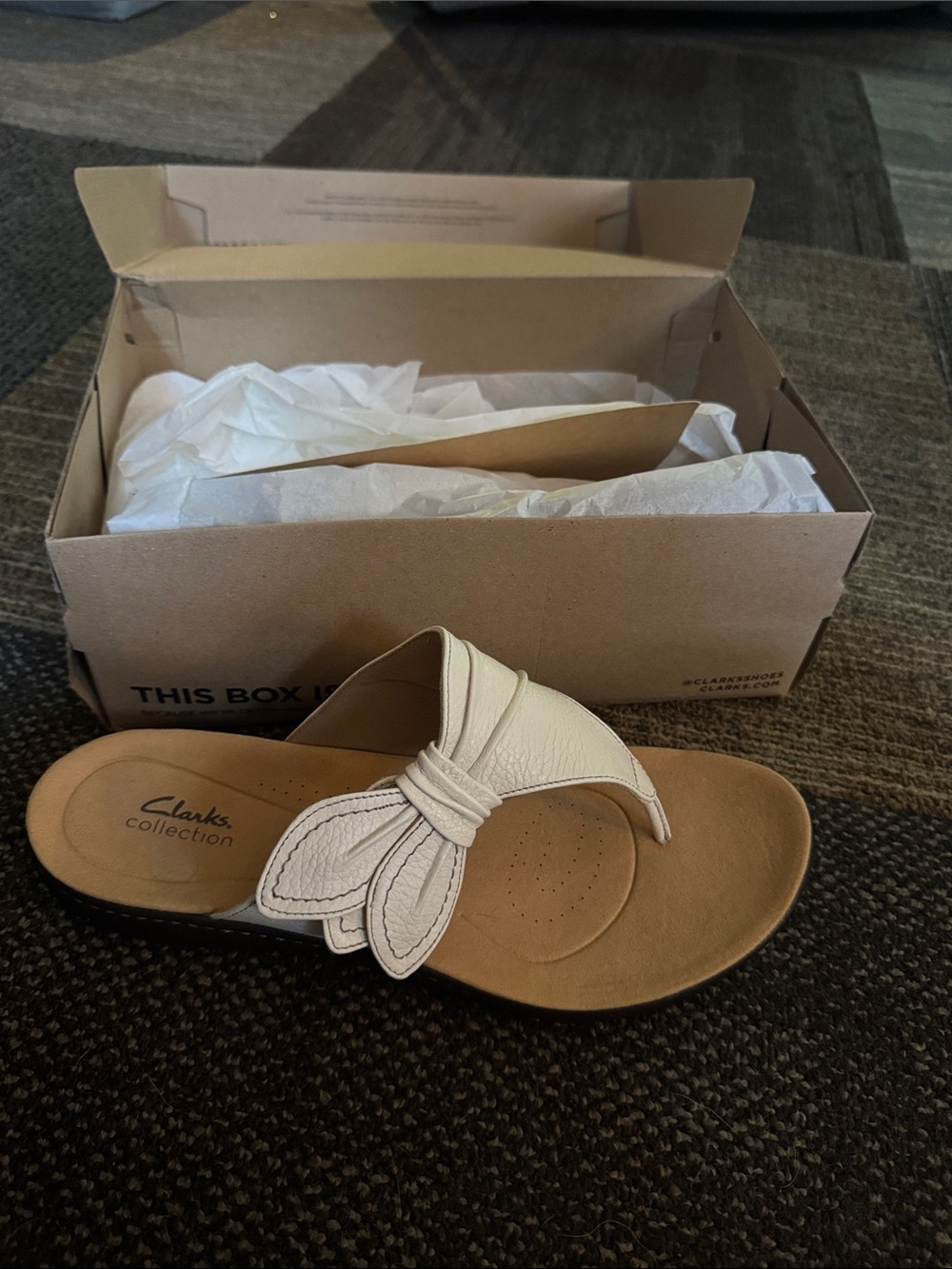 Clark’s flipflops